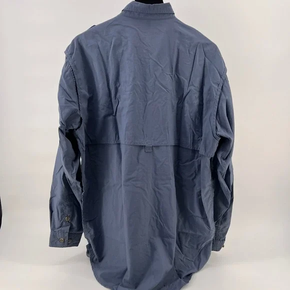 Cabelas Men Vented Hunting Shooting Shirt LT Tall Padded Quilted Shoulders Large - Picture 5 of 9